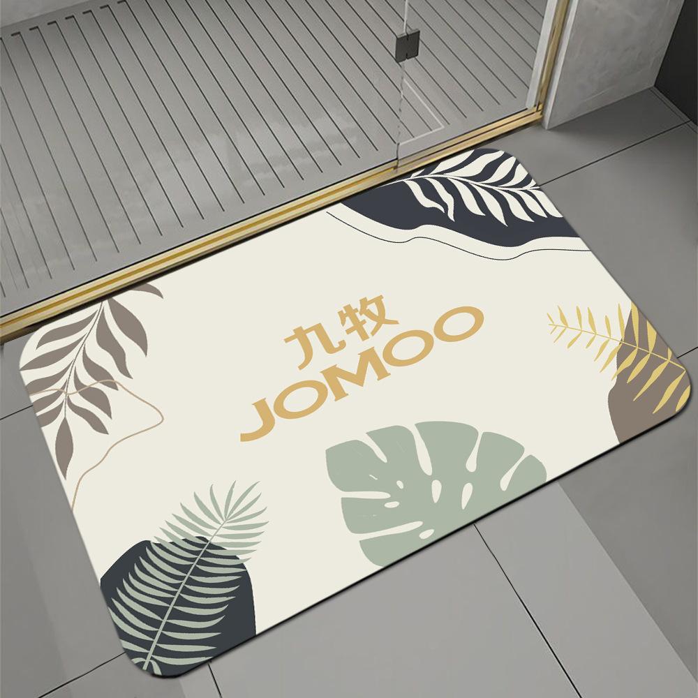 Ceramic Bathroom Gift Floor Mat Doormat Bathroom Absorbent Non-Slip Mat Logo Toilet Carpet Order System