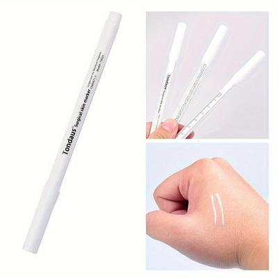 Vodotěsný bílý popisovač na obočí Microblading pro přesné tvarování a design