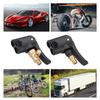 Adaptador de Bico de Ar Portátil de Conexão Rápida para Bombas de Pneu com Botão de Liberação Uso Eficiente em Viagens Rodoviárias Emergências