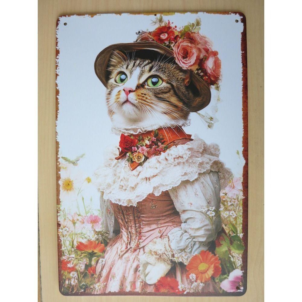 Vintage Metal Sign "Welcome to Wolf Cave" Outdoor Nature Decor 20x30cm