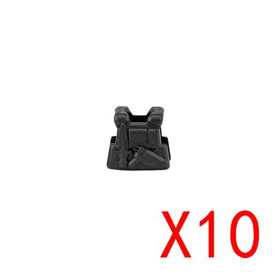 MOC City Building Blocks Weapons Accessories Special Forces Tactical Vest Armor Body Figure Helmet Equipment Pack Brick K062