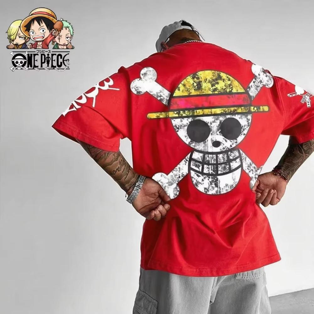 MINISO Print Graphic T Shirt Man Summer Y2k Clothes Cotton Casual Oversized Short Sleeve Tops Street Trend