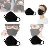 Atmungsaktive Schwarze Baumwoll-Gesichtsmaske Bequem Waschbar Winddicht Und Warm Für Alle Jahreszeiten