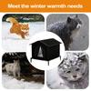 Outdoor Cat House with Elevated Feet &Insulated Foam,Outer waterproof Oxford cloth,for Winter Environment for Small Dogs Kittens