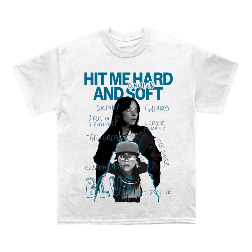 2026 Estate Billie Eilish 2026 Tour Film 'Hit Me Hard and Soft Stesso Stile T-Shirt Adatta Sia per Uomini che per Donne