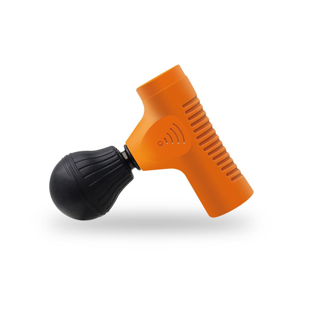 

Портативный перкуссионный массажер для глубоких тканей, Электрический профессиональный фитнес-релаксирующий массажер для фасций, инструмент для тела, молоток, подарок оранжевый