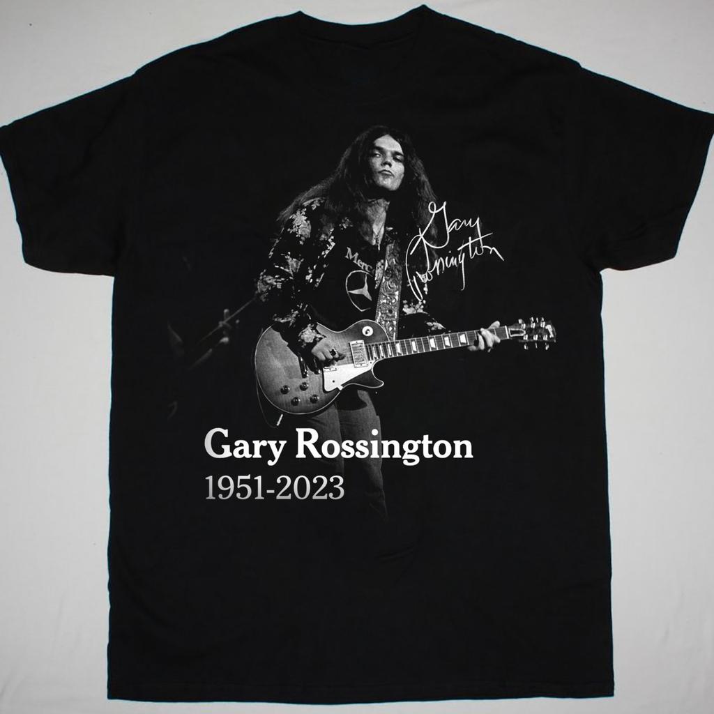 1951 2023 Signed Gary Rossington Shirt Short Sleeve Black Unisex S-5XL