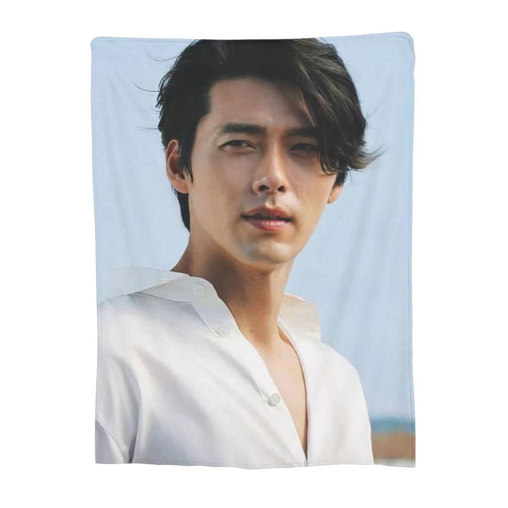 Coperta Kpop Hyun Bin Morbida Calda Coperta Plaid in Flanella per Letto Soggiorno Picnic Viaggio Casa Divano