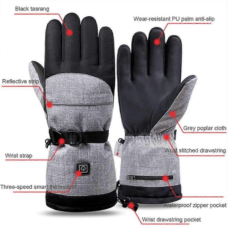 Gloves Intelligent Heating Gloves Sports Outdoor Electric Gloves Warm Heating Gloves Ski Gloves