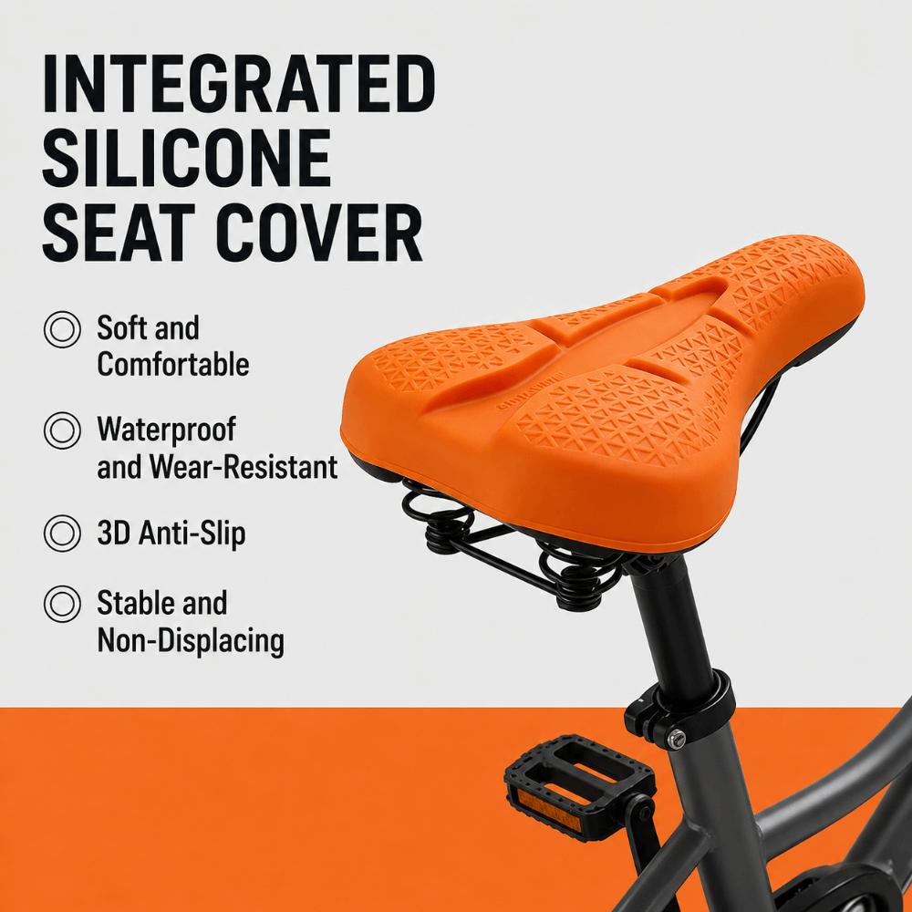 Shock Absorption Silicone Bike Saddle Breathable Bicycle Seat Cushion  Cycling Accessories
