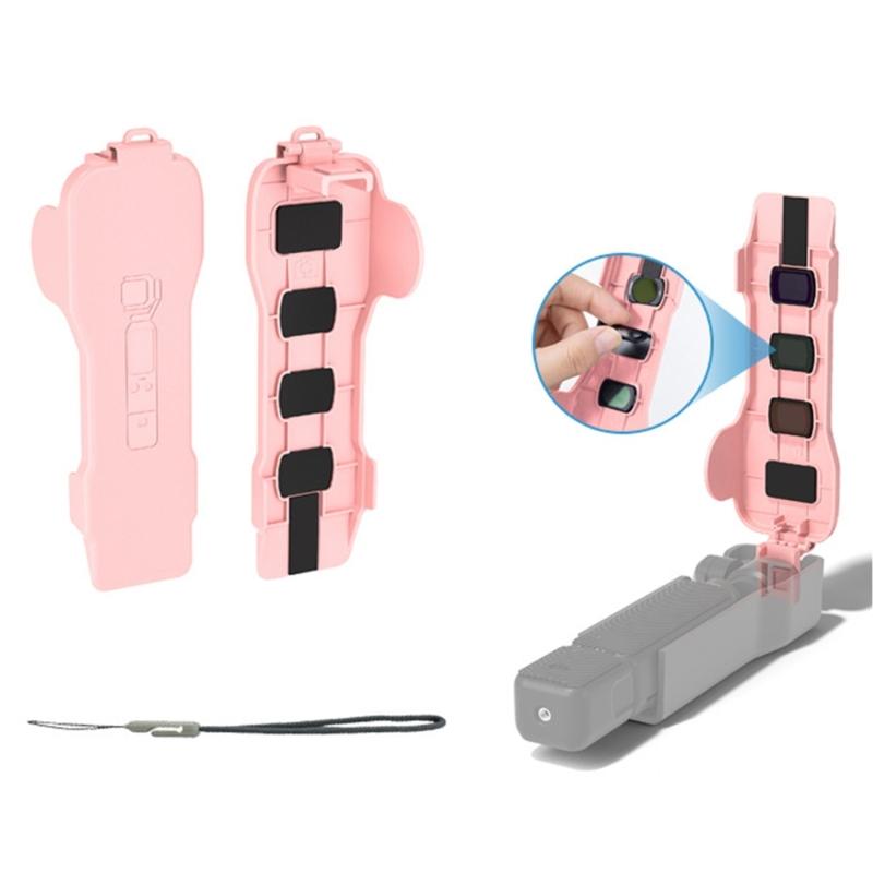 Filter Storage Protective Cover for Pocket Camera Lightweight Portable Includes Multiple Filter Slots and Ergonomic Grip