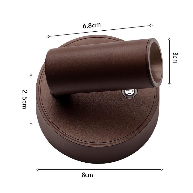 Magnetic USB Rechargeable Wireless Wall Lamp with 3-Tone Dimming