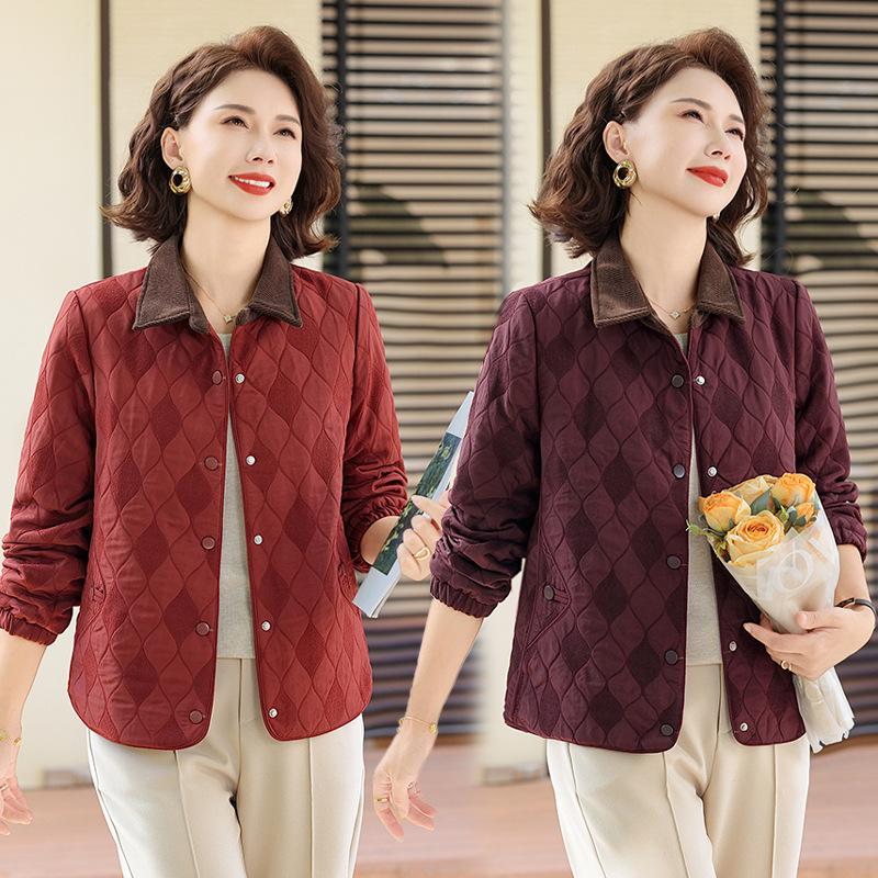 2026 Stylish Loose-Fit Jacket for Middle-Aged and Elderly Mothers - Spring/Autumn