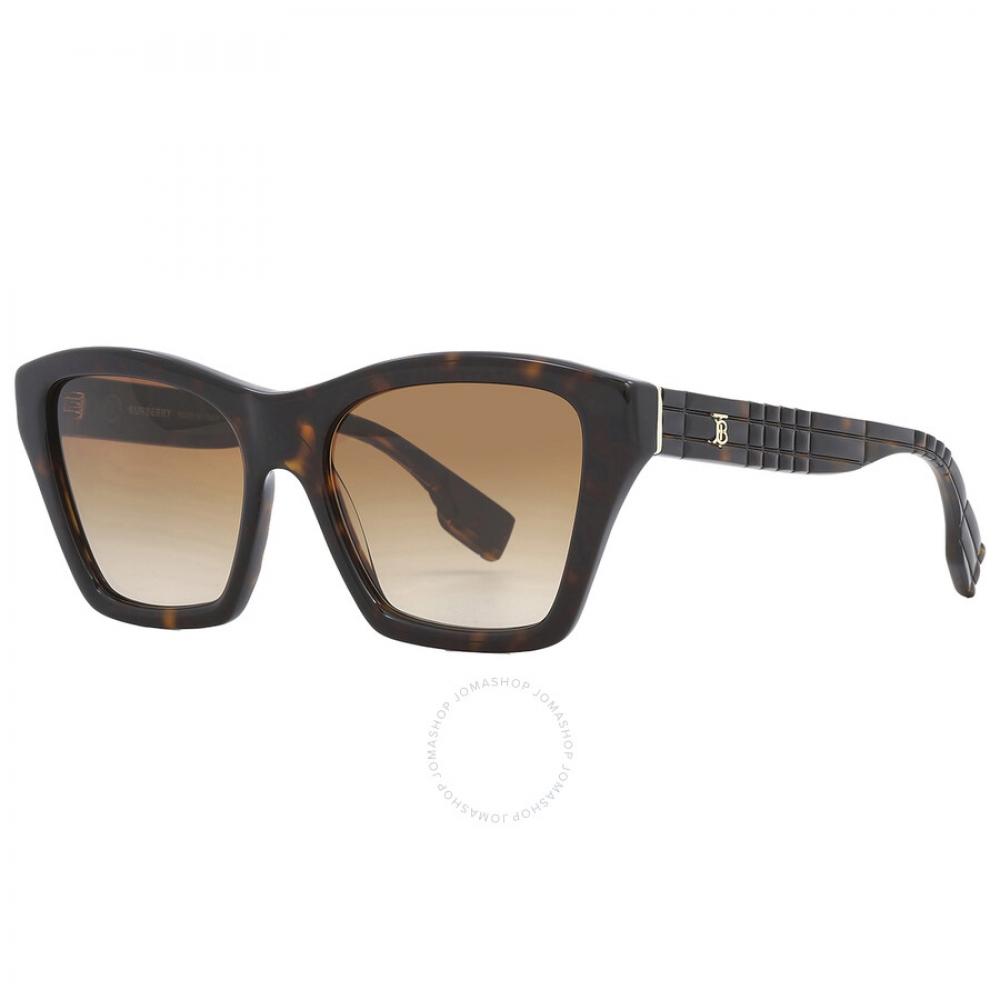 Burberry Arden Brown Gradient Butterfly Ladies Sunglasses Be4391 300213 54