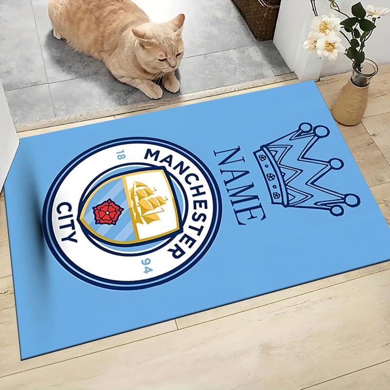 Custom Name Argentina Football Crest Carpet Rug Customizable Soft Washable Anti-Slip Home Living Room Sofa Mats Personalized Rug. 0909193