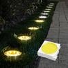 Solar Powered Buried Garden Light 8 LED Solar Underground Light LED Ground Lamp  Dusk To Dawn