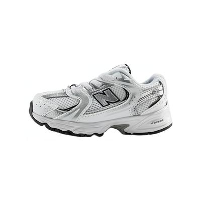 NB 530 Abriebfeste Niedrige Laufschuhe Silber Weiß Kleinkind und Kleinkind IZ530SB1
