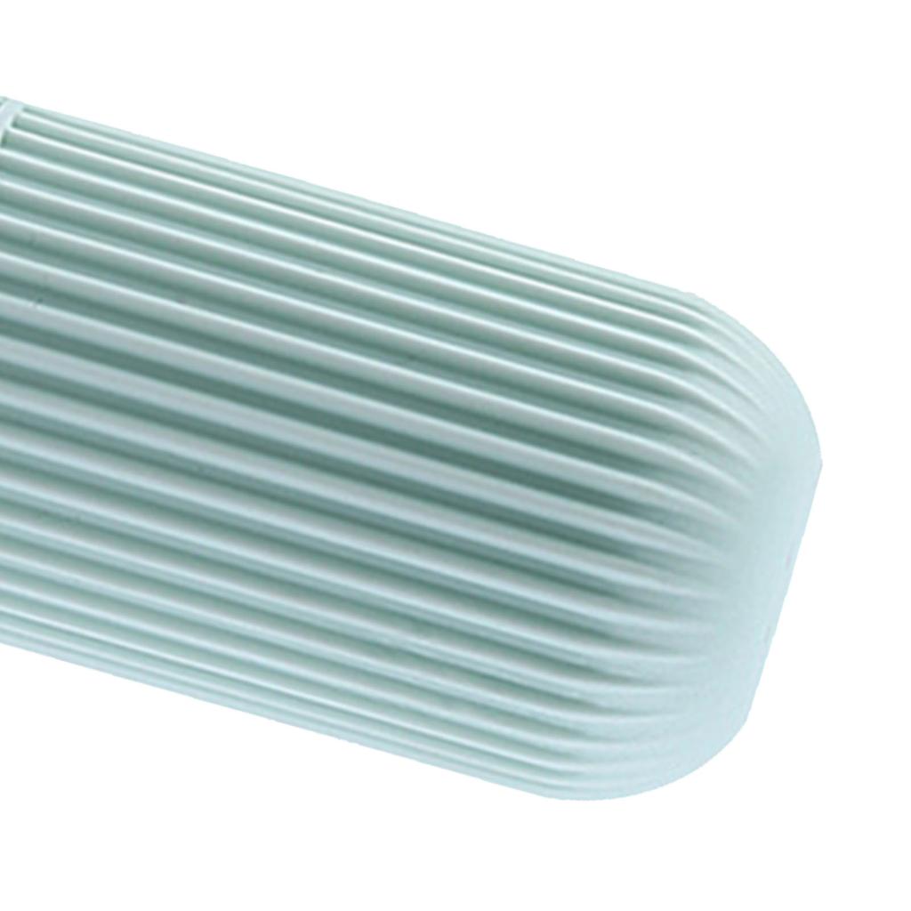 Travel Toothbrush Case Carrier Portable PP Slip Resistant Travel Toothbrush Cup with Cover Green