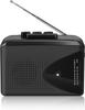 Levigo Cassette Portable Tape Includes USB Black Player, Radio, AM/FM Radio, Playback, Lightweight, Compact, Cable,