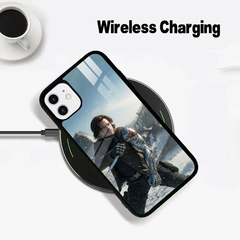 B-Bucky- Barnes Winter -S-Soldier Phone Case For IPhone17 16 15 14 13 12 11 Pro Max 16/15/14Plus Wireless Charger Cover Funda