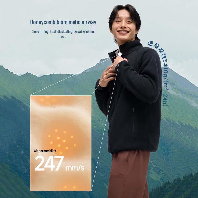 beneunder Men's Lightweight Fleece Jacket PM130