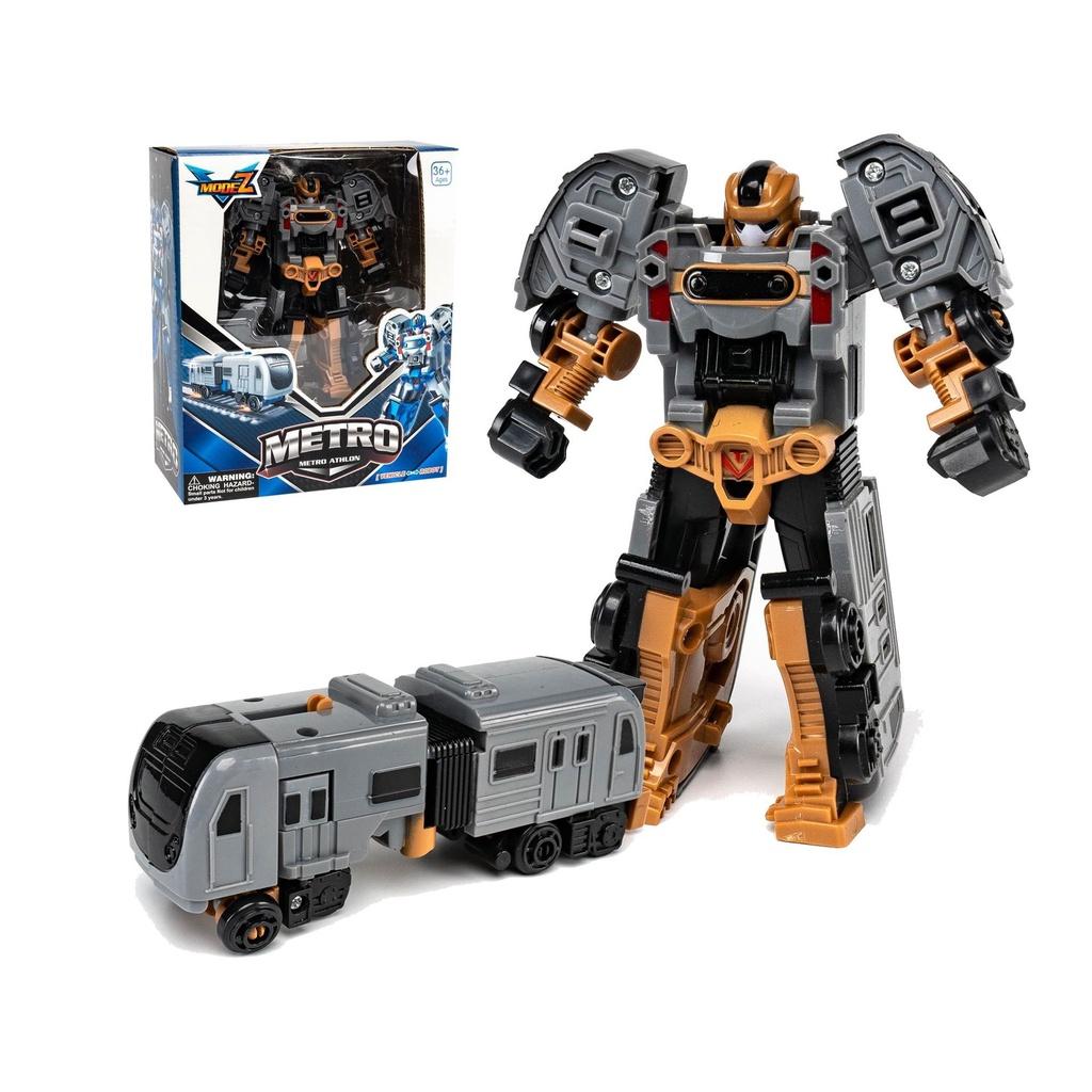 Transforming Car Robot Mech Action Figure Toy Cartoon Collectible With Puzzle Assembly Plastic Material