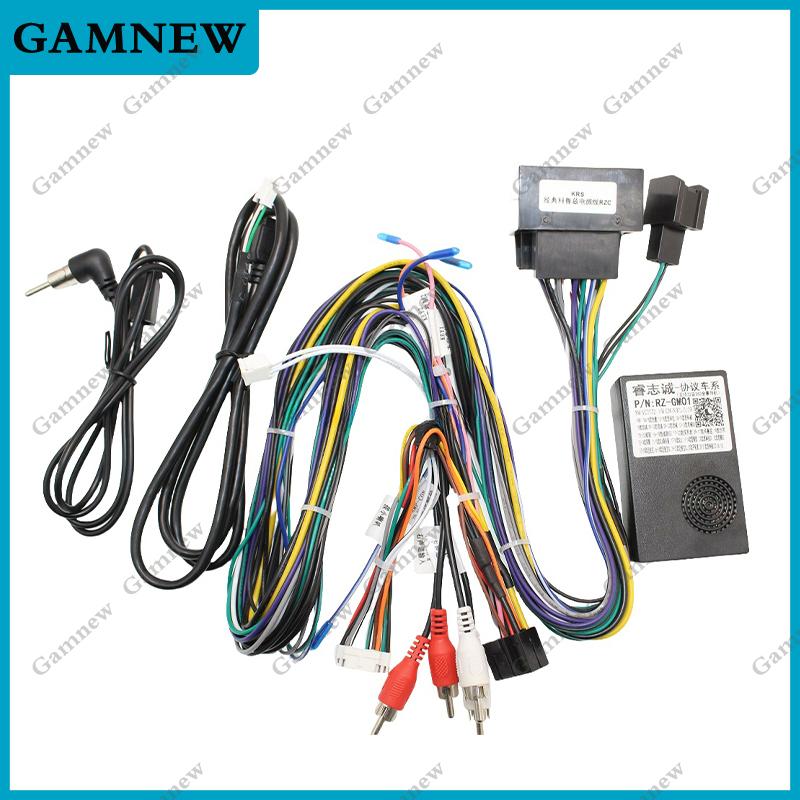Car 16PIN Audio DVD Player Power Calbe Adapter With Canbus Box For Chevrolet Encore Opel 2013 Stereo Plug Wiring Harness