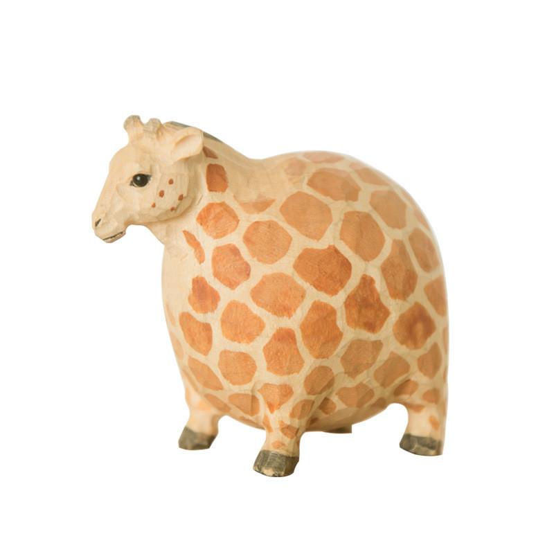 Wooden Animal Decor Set With Cute Round Shapes For Home And Gift Use