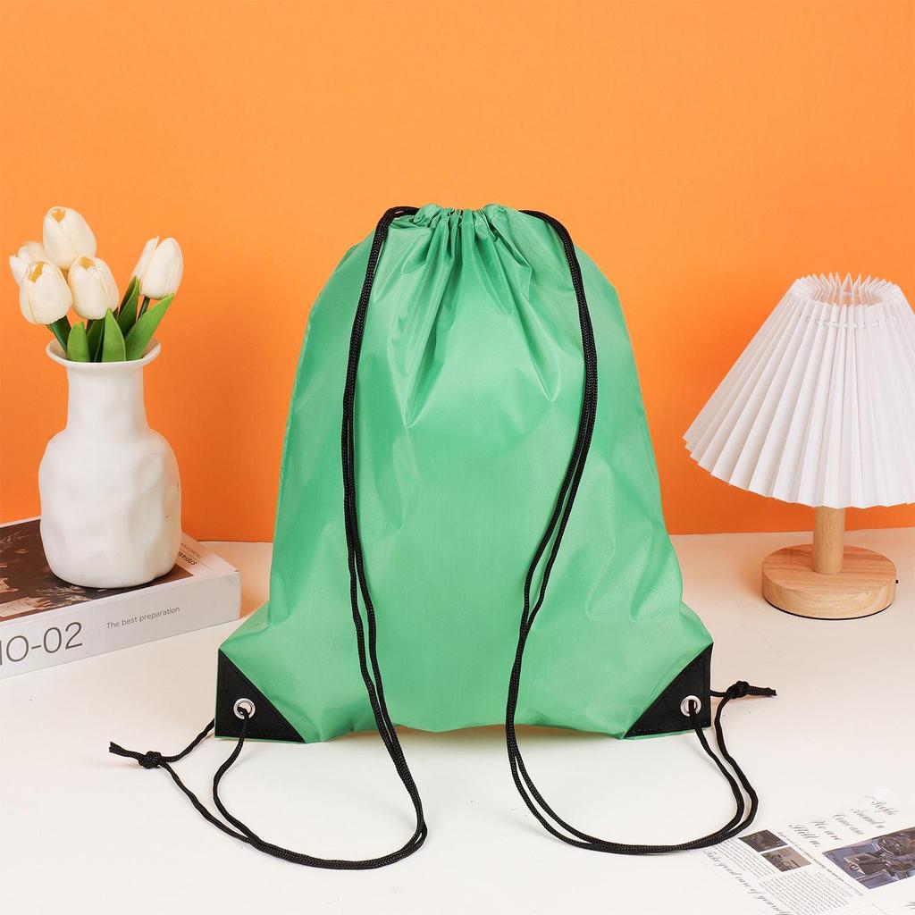 Waterproof 210D Polyester Drawstring Sports Backpack with Custom Logo