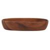 Wood Salad Bowl Long Oval Serving Bowl Beautiful Design Wooden Tray  Living Room
