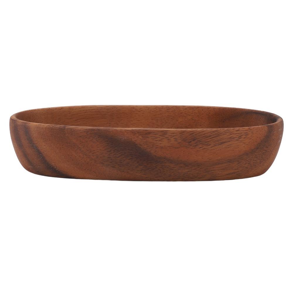 

Wood Salad Bowl Long Oval Serving Bowl Beautiful Design Wooden Tray Living Room S