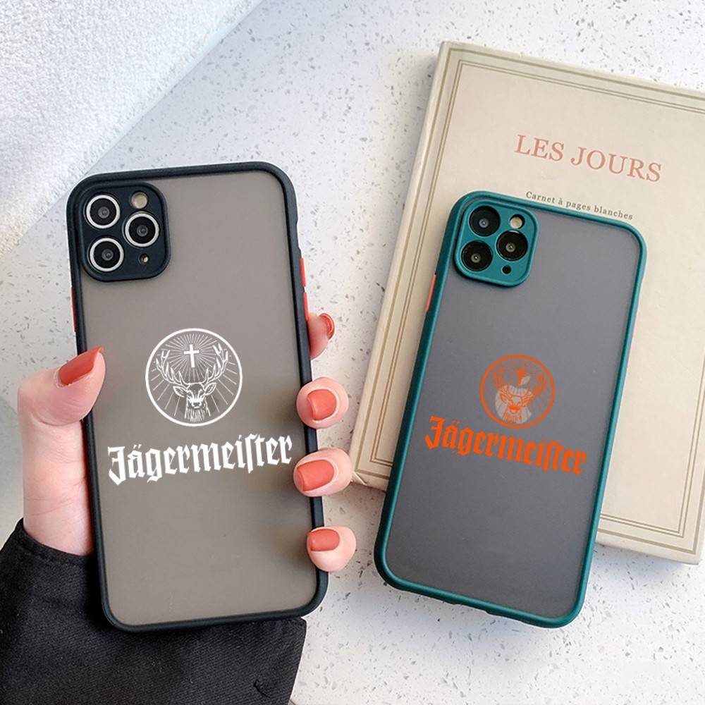 Classic J-Jager-Meister Phone Case For IPhone 14 11 12 13 Mini Pro Max 8 7 Plus X XR XS MAX Translucent Matte Cover