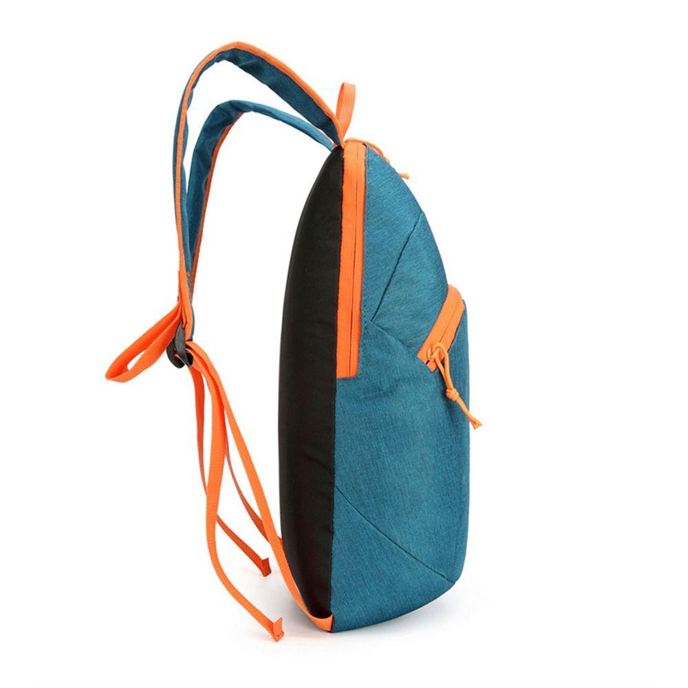 Zipper Mountaineering Backpack Nylon Travel Daypack Portable Outdoor Folding Backpack  Female