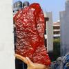 150,30 Carati Rubino Rosso Naturale Grezzo Rosso Non Tagliato Gema Sfusa CERTIFICATA