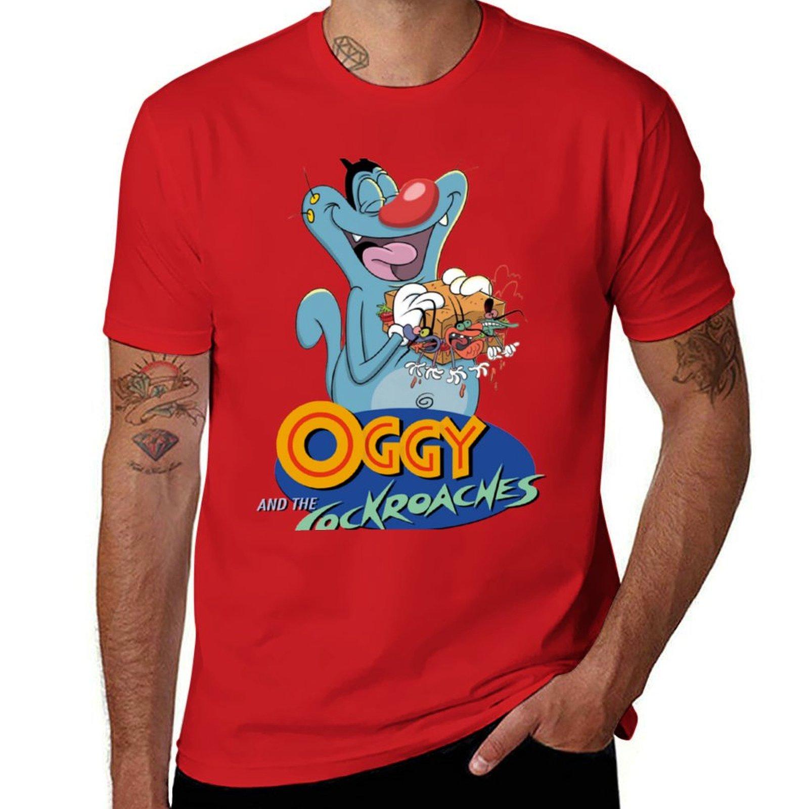 

Oggy And The Cockroaches (57) T-Shirt for a boy boys whites tees t shirts for men pack M