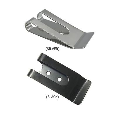 1-10 piezas de hebillas de metal para cinturón, cierre de clip para funda, billetera de bolsillo, gancho para llaves, clip para efectivo de acero inoxidable plateado