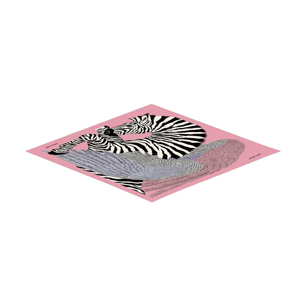 Brand Design Diamond Scarf Animal Printing Silk Scarf Woman Luxury Bandana Headband Hijab Foulard Neckerchief Shawl