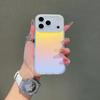 For Iphone 17 Pro Max Laser Color-Changing Matte Phone Case 17Pro Magnetic Cover 17Air Gradient Colors Cases Sun Set Sky