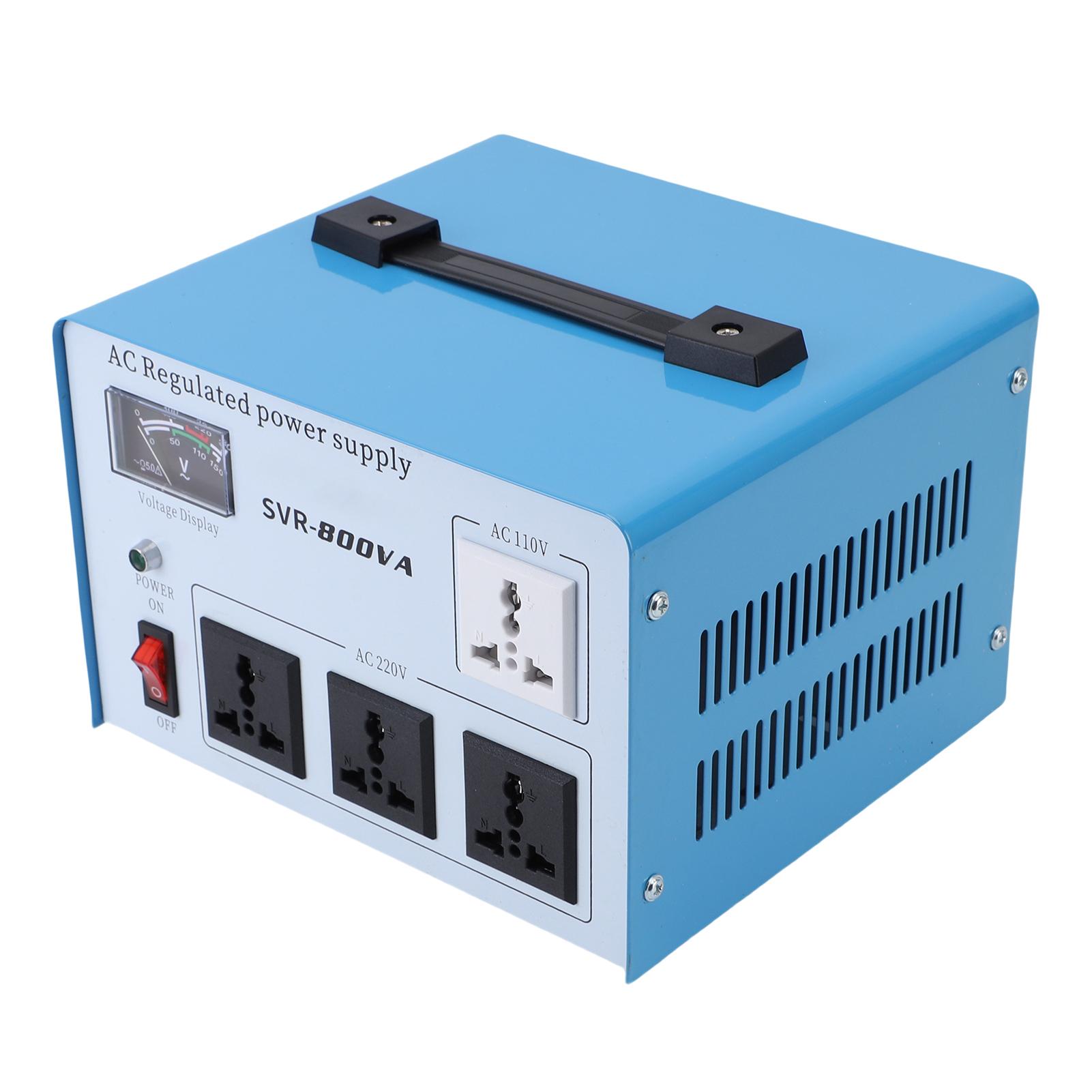 

800 Вт Автоматический регулятор напряжения Однофазный стабилизатор напряжения для компьютеров смартфонов фотооборудования 160