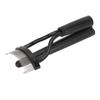 Eyelash Comb Folding Reusable Stainless Steel Eyelash Separator with Cover Cosmetic Tool Black