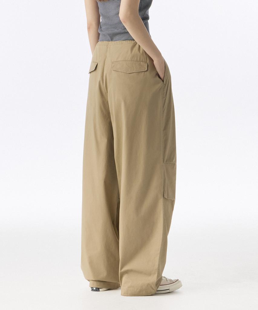 MUSINSA STANDARD WOMAN Women'S Cotton Parachute Pants [Beige]