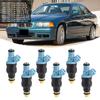 6pcs Fuel Injectors Nozzle 0280150715 Replacement Fit for 325i 525i 750il 850ci