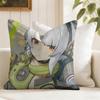 Zenless Zone Zero Anby Demara Cushion Cover Eco Linen Pillow Case DoubleSided Print Breathable Durable Zipper Home Decor Gift