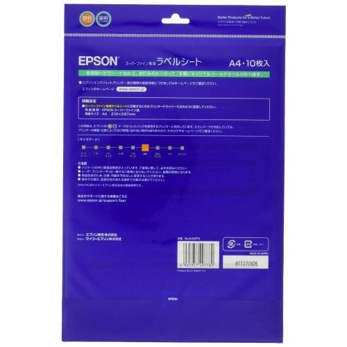 Epson EPSON Super Fine exclusive label sheet A4 size 10 pieces MJA4SP5