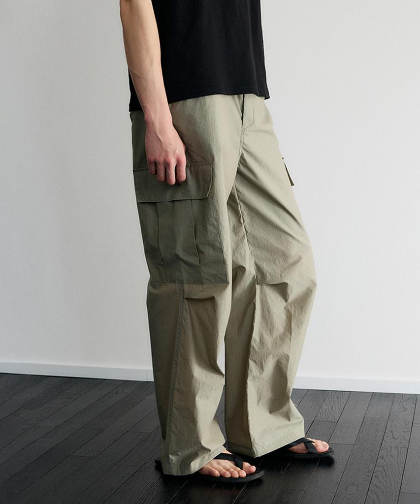 Le Mad Parachute Cargo Pants - Light Khaki