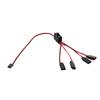 1Pc 4 Way LED Light On/Off Controller Switch Y Cable 1 To 4 Way Split Cable Cord For TRX-4 SCX10 1/10 RC Crawler Car Accessories