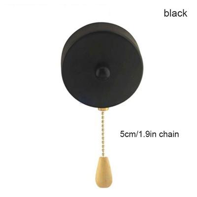 L5cm L150cm Chain Wall Pull Switch Zipper Pull Rope Switch for Wall Lamp Pendant Light Ceiling Lighting Black White Gold Chrome