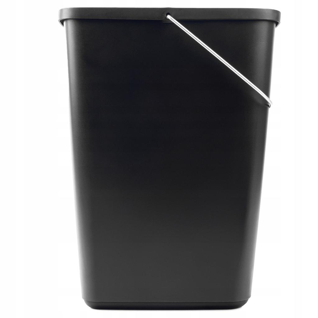KADAX 12L Trash Can Waste Container Black with Handle Bucket