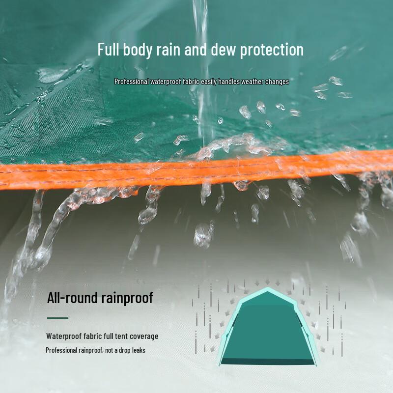 Automatic Hexagonal Outdoor Camping Tent with Mat