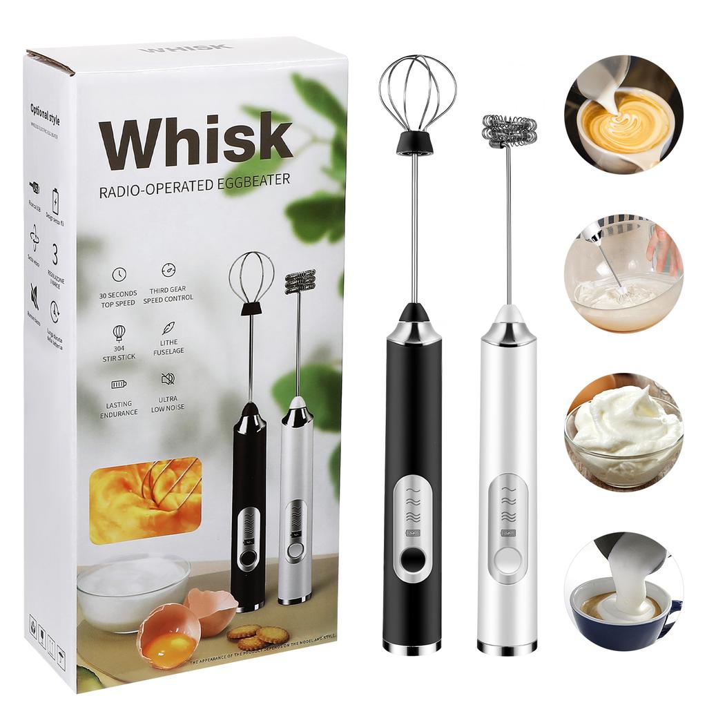 Electric Mixer Egg Whisk Drink Beaters Coffee Maker Charge Plastic Baby Manual Espresso